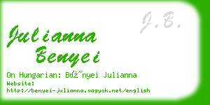 julianna benyei business card